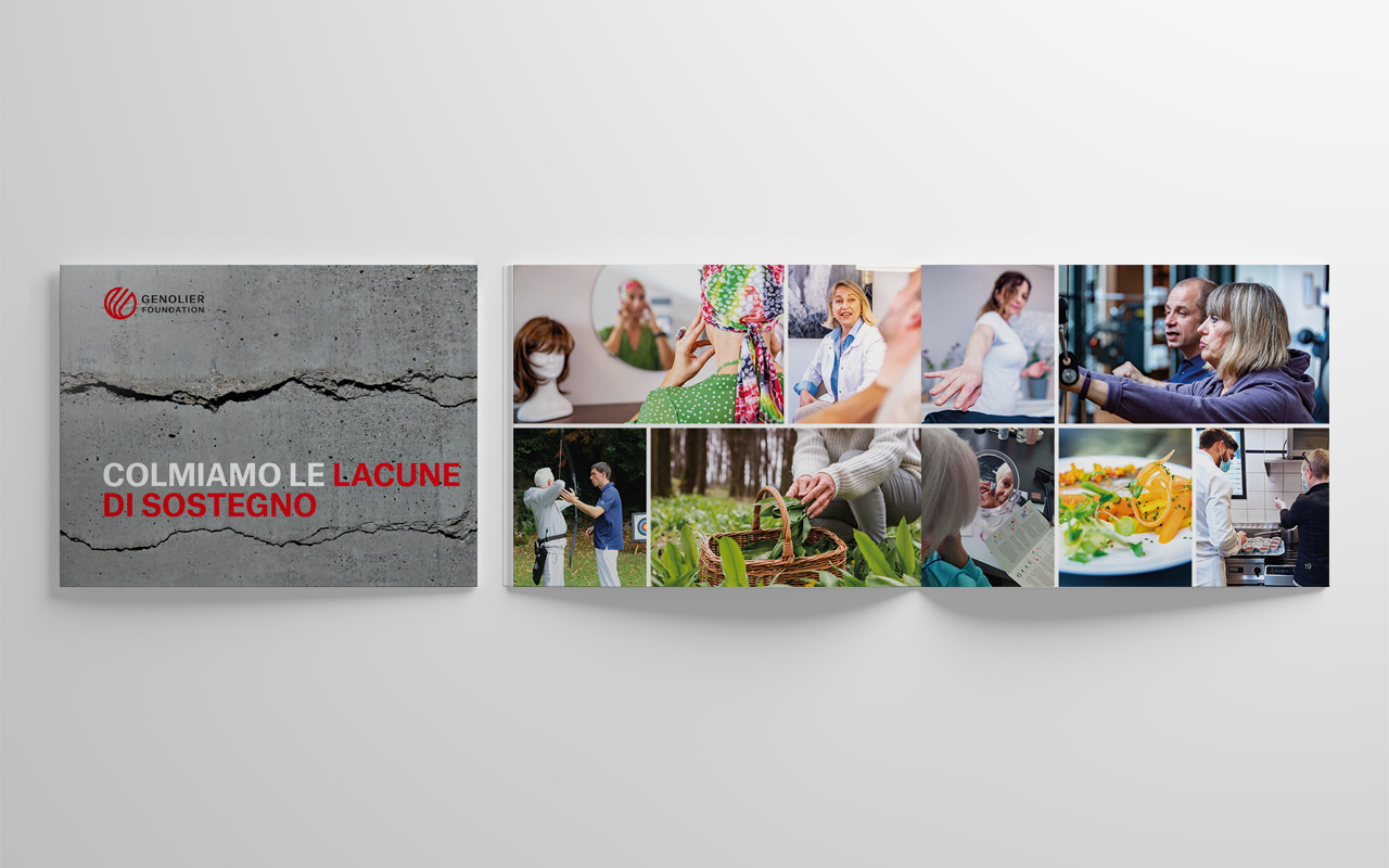 genolier-foundation-brochure-cover-page-int-IT Genolier Foundation brochure institutionnelle réalisée par Atelierlak