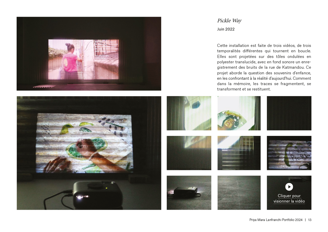 Priya Mara Lanfranchi portfolio graphisme mise en page réalisée par Atelierlak